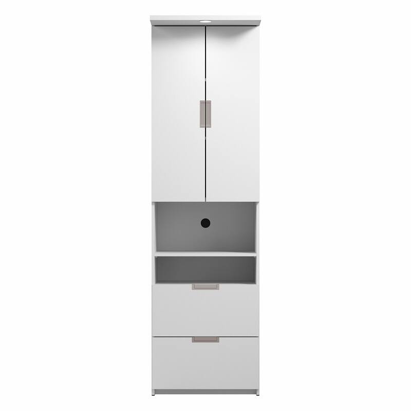 Lumina 24W Tall Storage Cabinet with Doors and Drawers by Bestar