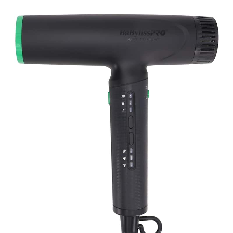 BaByliss Pro Nano Titanium Limited Edition Professional Nano Light Ionic Hair Dryer (Tomb45 Collection) - Black