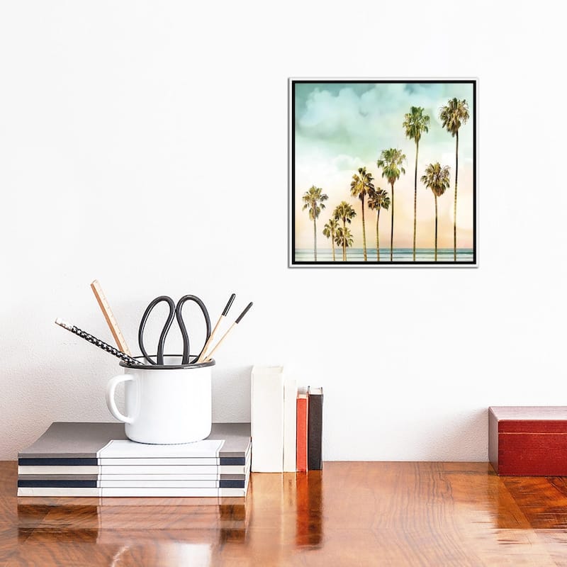 iCanvas "Beach Palms I" by Devon Davis Framed Canvas Print