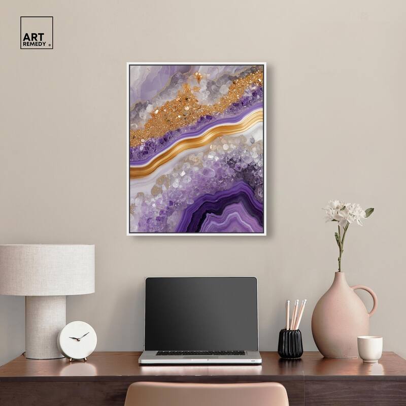 Gemstone Labyrinth II Canvas by Art Remedy