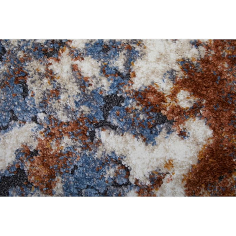 Grand Bazaar Odera Machine Made Abstract Modern Area Rug