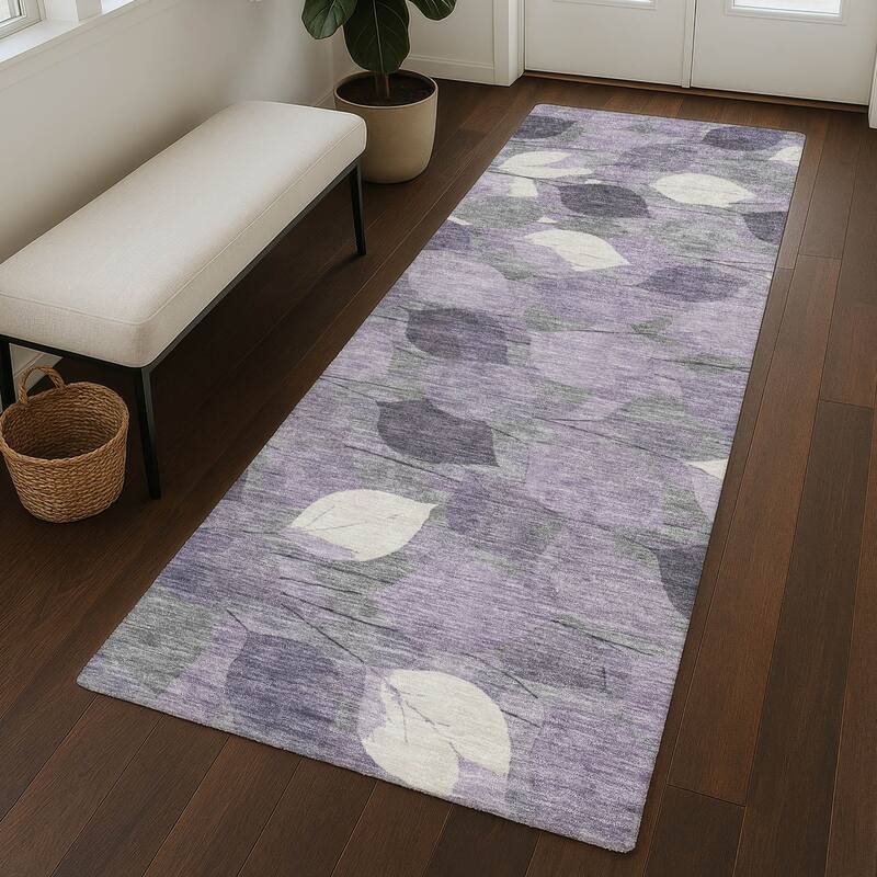 Machine Washable Indoor/ Outdoor Floral Mila Chantille Rug