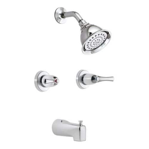Moen 82402 Thermostatic Tub And Shower Trim With 2 Gpm Shower Head Tub Spout And Volume Control From The Adler Collection Overstock 16451200