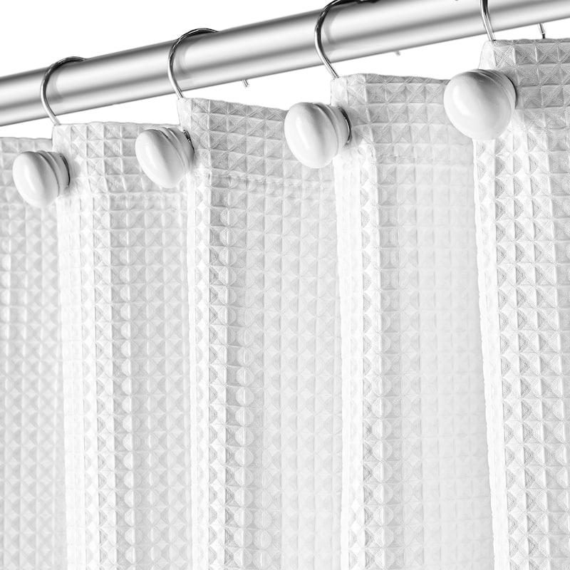 Creative Scents Shower Curtain Hooks - Set of 12 - Black
