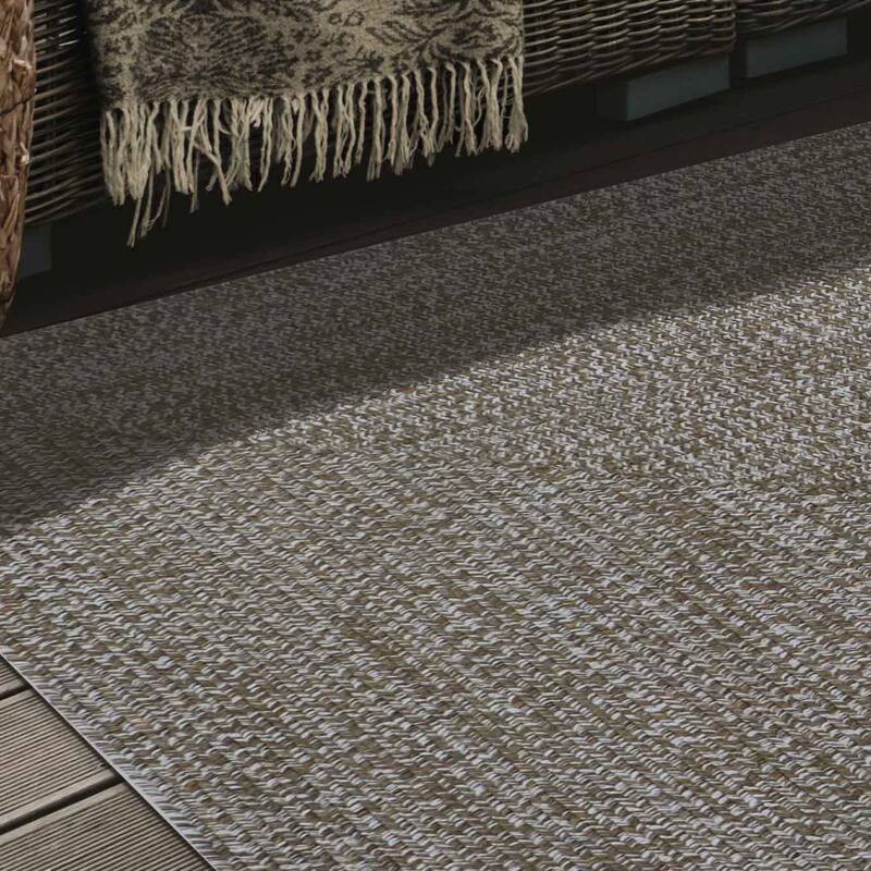 Superior Modern Rustic Bohemian Reversible Multi-Tone Braided Indoor Outdoor Area Rug