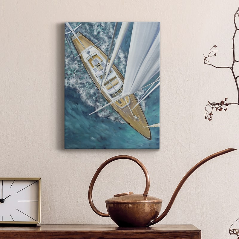 Sailing Around The World- Premium Gallery Wrapped Canvas - Ready to Hang