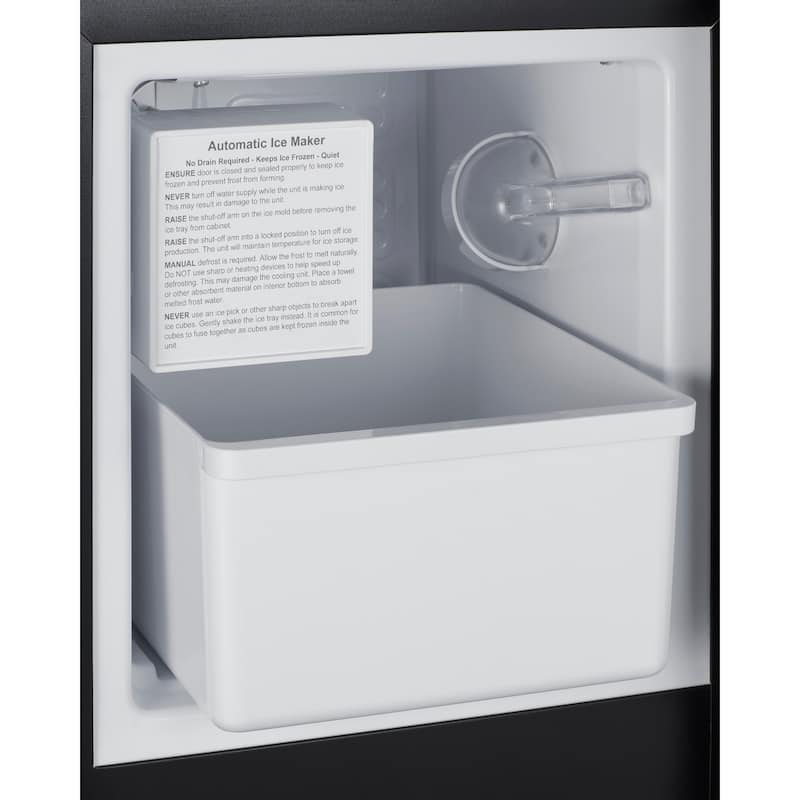 Summit BIM26 15" Wide 12 Lbs. Capacity Built-In Ice Maker with 15 Lbs.