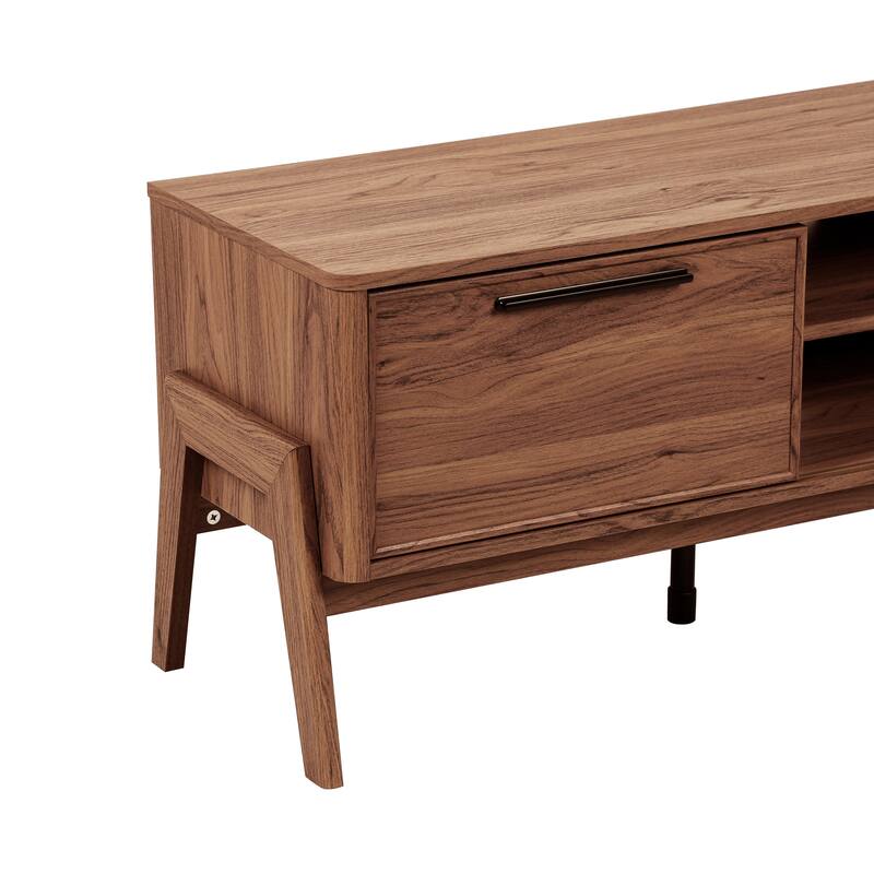 NPD Furniture Heaton 60.5 Inch Low TV Stand with Storage