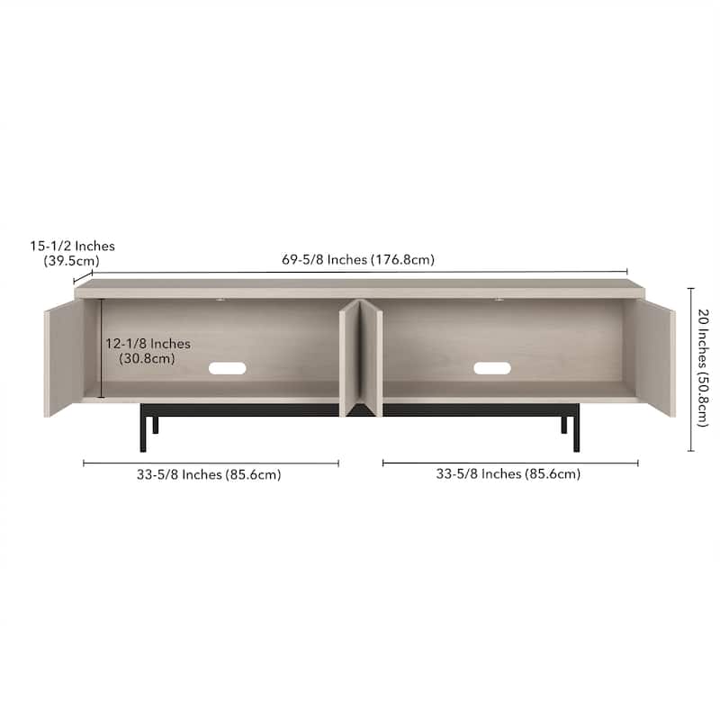 Whitman Rectangular TV Stand for TV's up to 75" - 70" Wide