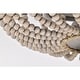 preview thumbnail 6 of 9, Onos 17 Inch Natural Vintage Bead Semi Flush Mount 3-Light