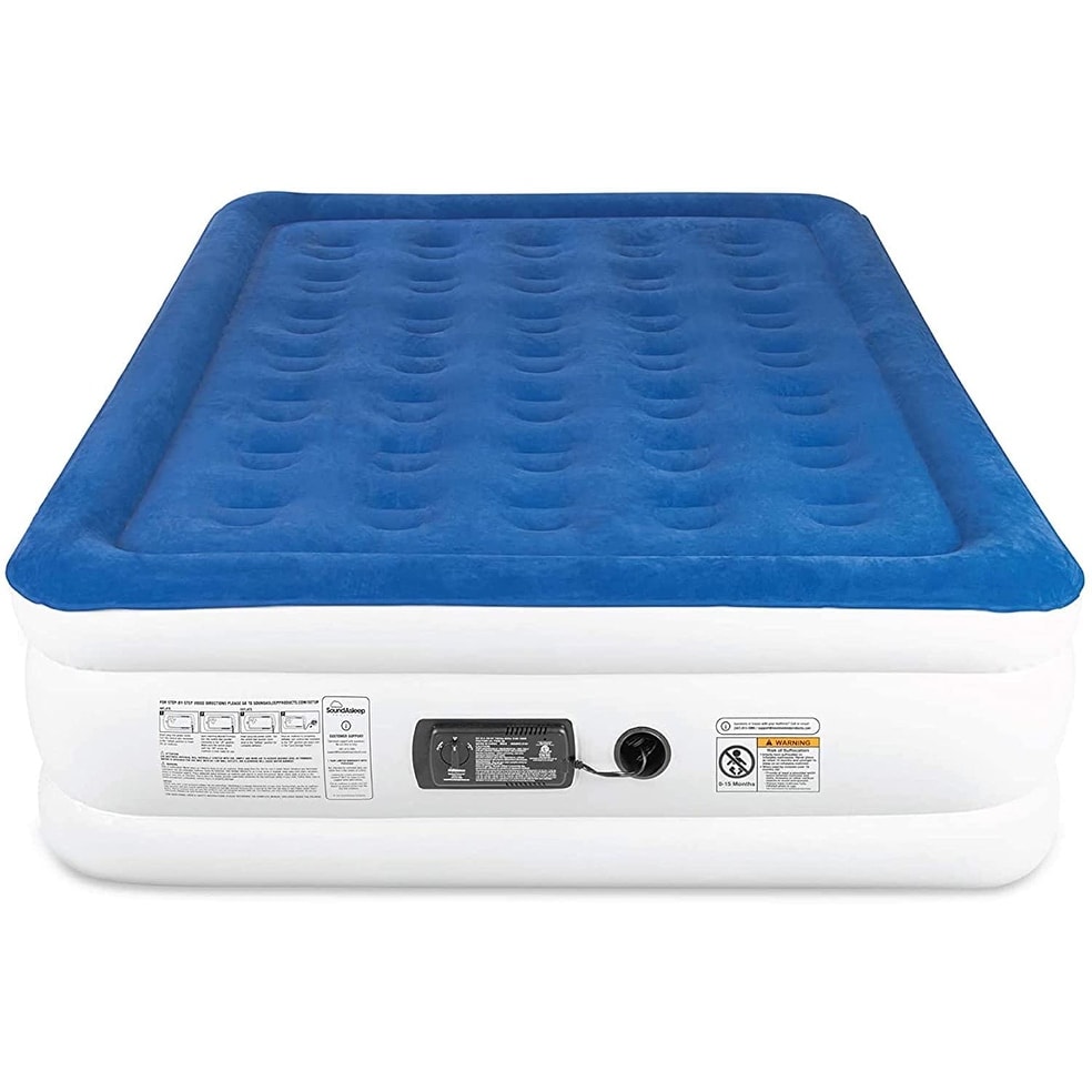 Luxury Air Mattress w ComfortCoil Technology Built in Pump for Home Camping Double Height Adjustable Inflatable Blow Up Bed Bath Beyond 39935154