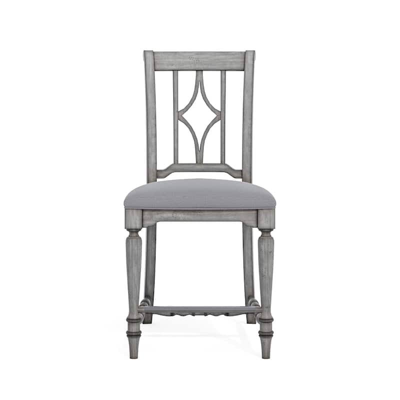 Plymouth Gray Wood Counter Chair (Single Chair) by Flexsteel - 21" x 44" x 25"