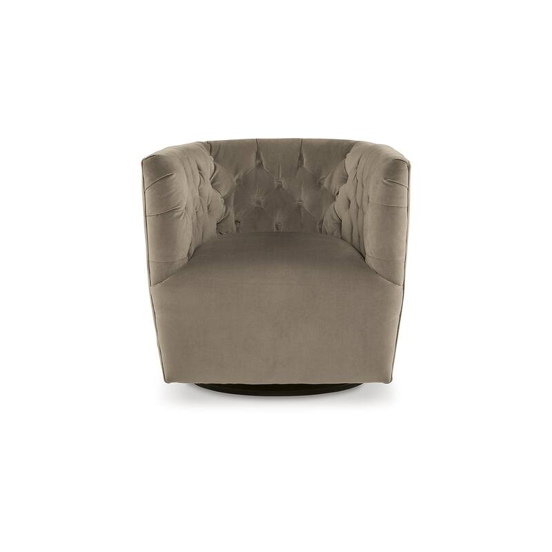 Signature Design by Ashley Hayesler Brown Swivel Accent Chair - 33"W x 32"D x 31"H
