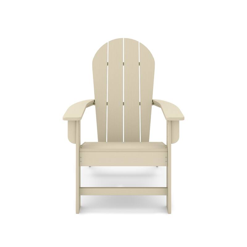 Brown Adirondack Chair - Premium Hdpe Poly Lumber For Pool (Excluding the table)