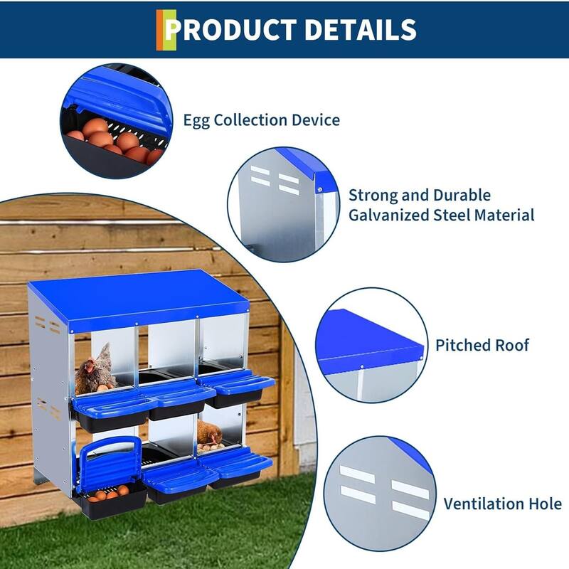 Metal Chicken Nesting Box