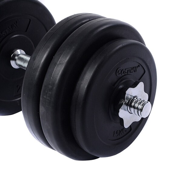 66 lbs Adjustable Cap Gym Weight Dumbbell Set Bed Bath Beyond