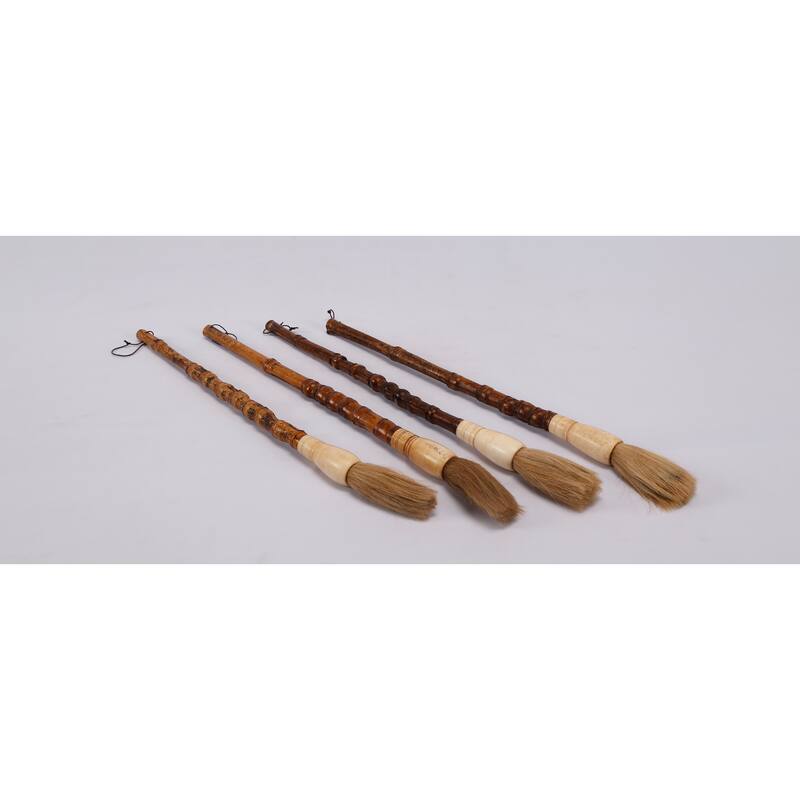 Artissance 18" Medium Brown Arhat Bamboo Calligraphy Brush