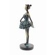 preview thumbnail 4 of 5, Teal Polystone Dancer Decorative Sculpture (Set of 3) - S/3 6"W, 12"H