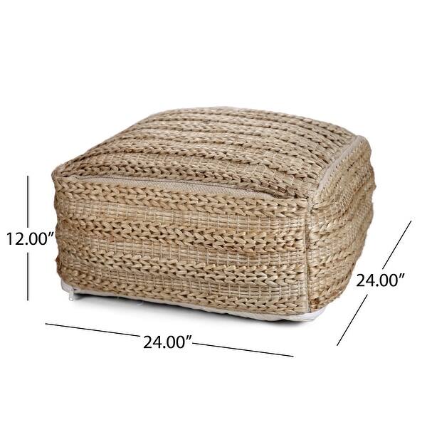 Antimony Boho Fabric Square Pouf by Christopher Knight Home