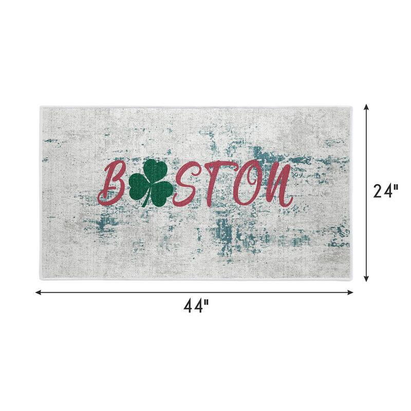 SussexHome Non-Skid Ultra-Thin Area Rugs for Laundry Room, Entryway, Bathroom and Kitchen - Washable Multipurpose Floor Mat
