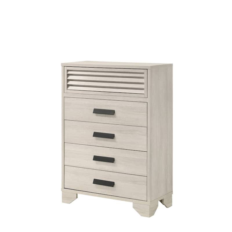 Vanni White Panel Bed