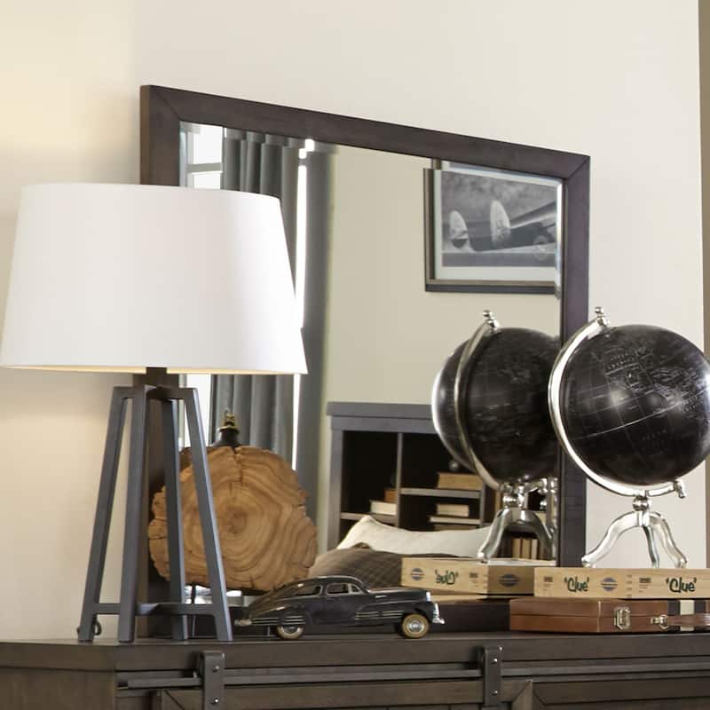 Thornwood Hills Rock Beaten Brown Mirror - Brown