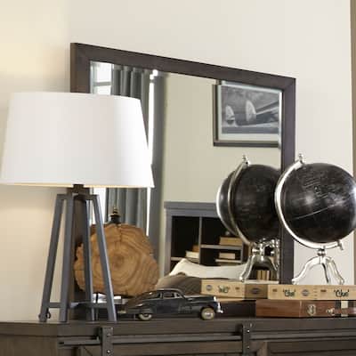 Thornwood Hills Rock Beaten Brown Mirror