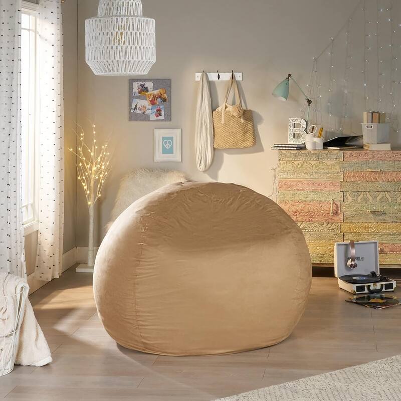 Comfortable Bean Bag Chair, with Removable Microsuede Cover