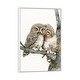 preview thumbnail 4 of 10, iCanvas "Owl Smooch" by Tracy Lizotte Framed Canvas Print White - 26x18