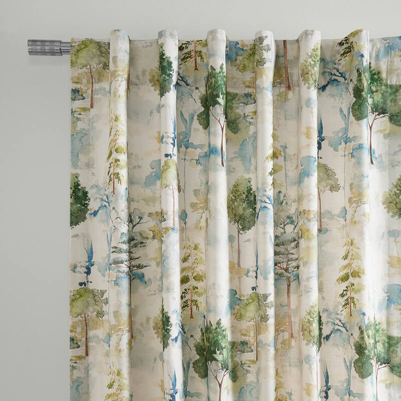 Exclusive Fabrics Textured Cotton Printed Curtains for Bedroom and Living room (1 Panel)