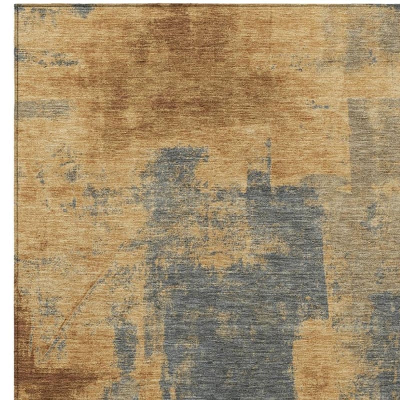 HomeRoots Abstract Transitional Rectangle Outdoor Rug