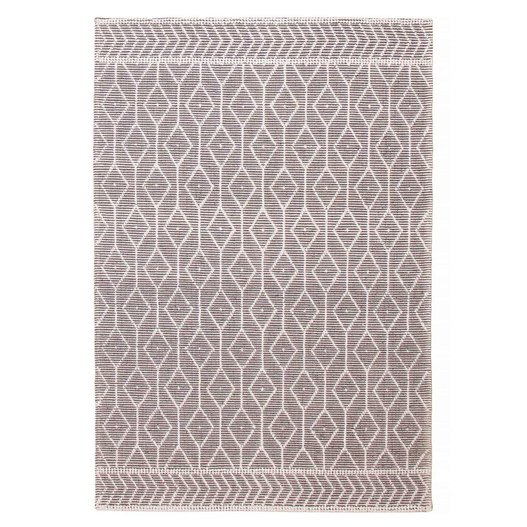 ECARPETGALLERY Braid weave Sienna Grey Wool Rug - 6'2 x 8'10