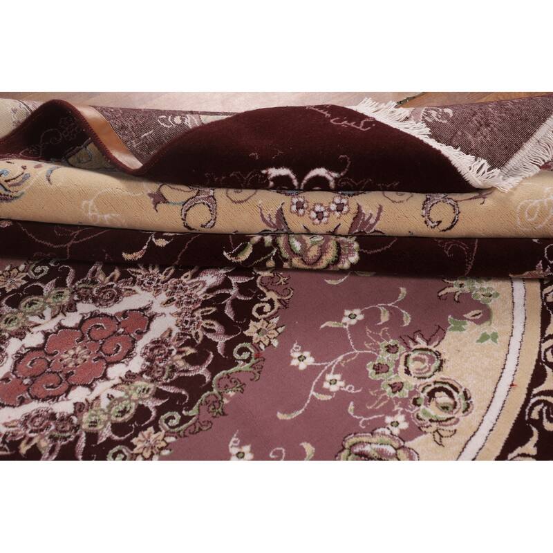 Victorian Style Tabriz Turkish Area Rug Machine Made Carpet - 9'8" x 12'11"