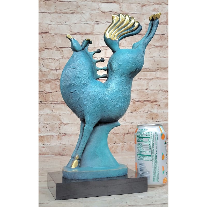 Special Patina Abstract Modern Artwork Rearing Horse Bronze Sculpture