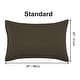 preview thumbnail 16 of 46, 2 Pcs Zippered Pillowcases, Brushed Microfiber Pillow Case Cover Standard(20"x26") - Brown