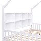 preview thumbnail 9 of 20, Kids' Wooden House Bed with 2 Drawers and Storage Shelf