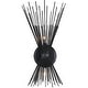 preview thumbnail 7 of 8, Nathan 2-Light Black Starburst Wall Sconce Light - 18"H