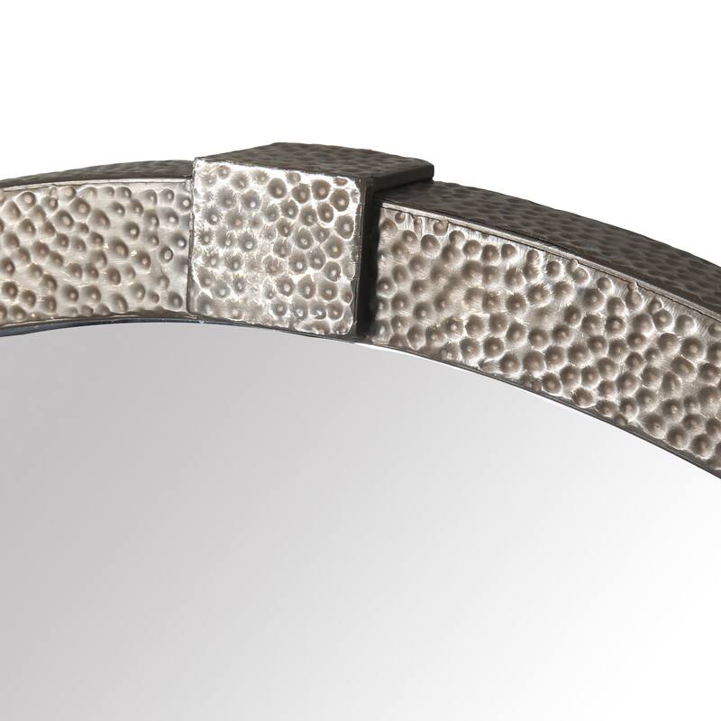 SAFAVIEH Couture Shailene Rust 44.5-inch Round Metal Mirror - 44.5"W x 2.4"D x 44.5"H