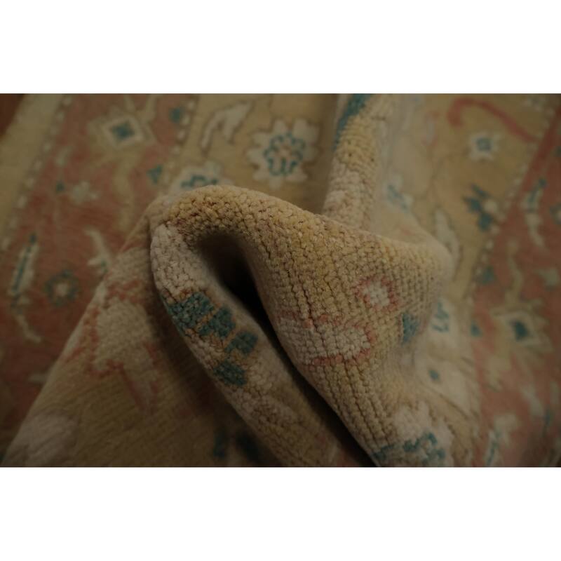 Hand Knotted Oriental 100% Wool Carpet Traditional All-Over Brown Ziegler Area Rug - 3' 1'' X 1' 11''