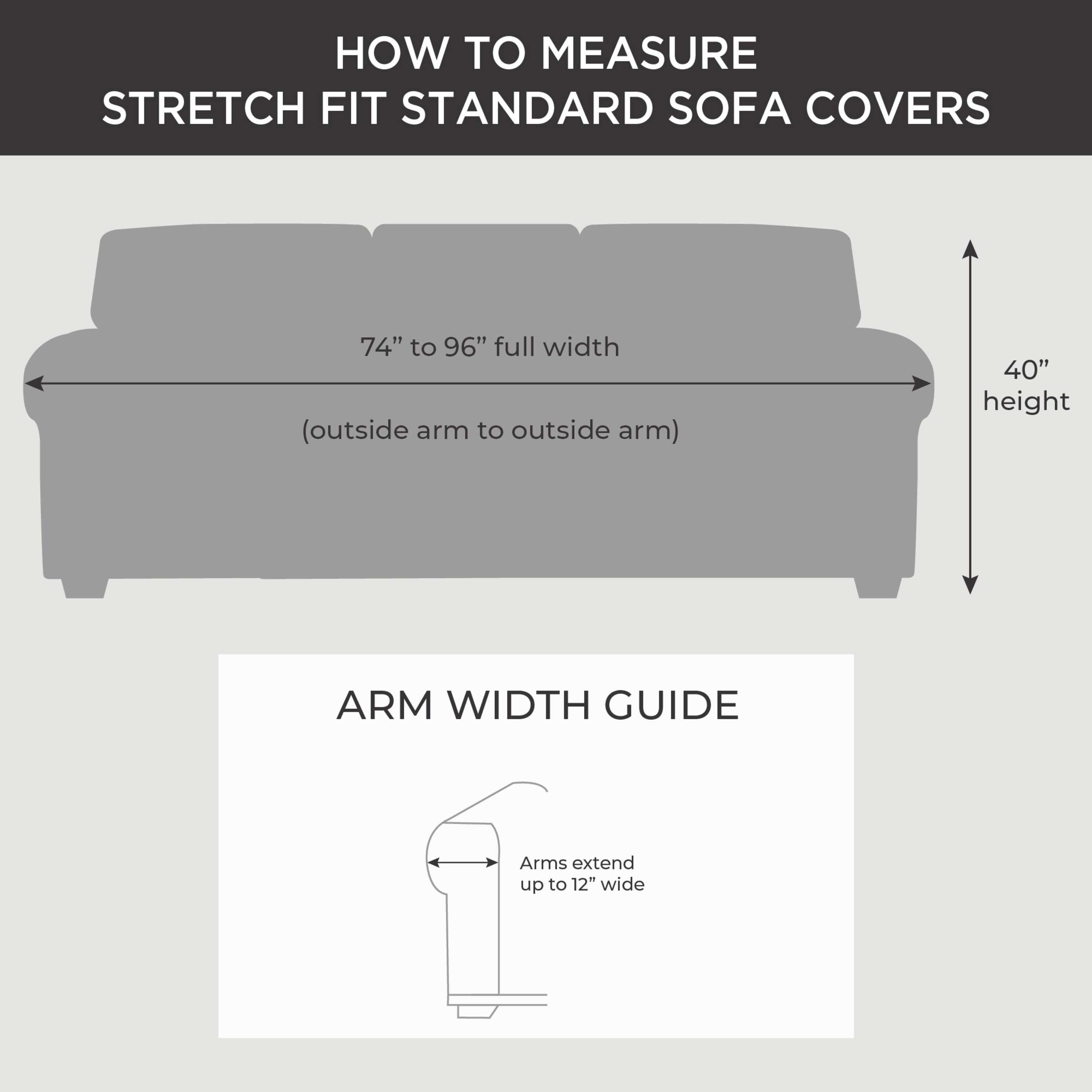 SureFit Stretch Pique 3 Piece Sofa Slipcover On Sale Bed Bath