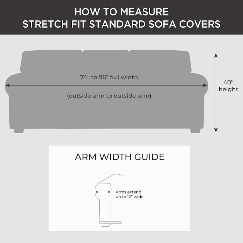 SureFit Stretch Pique 4 Piece Sofa Slipcover