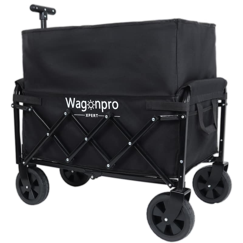 Heavy-Duty Expandable Dual-Layer Utility Wagon Cart