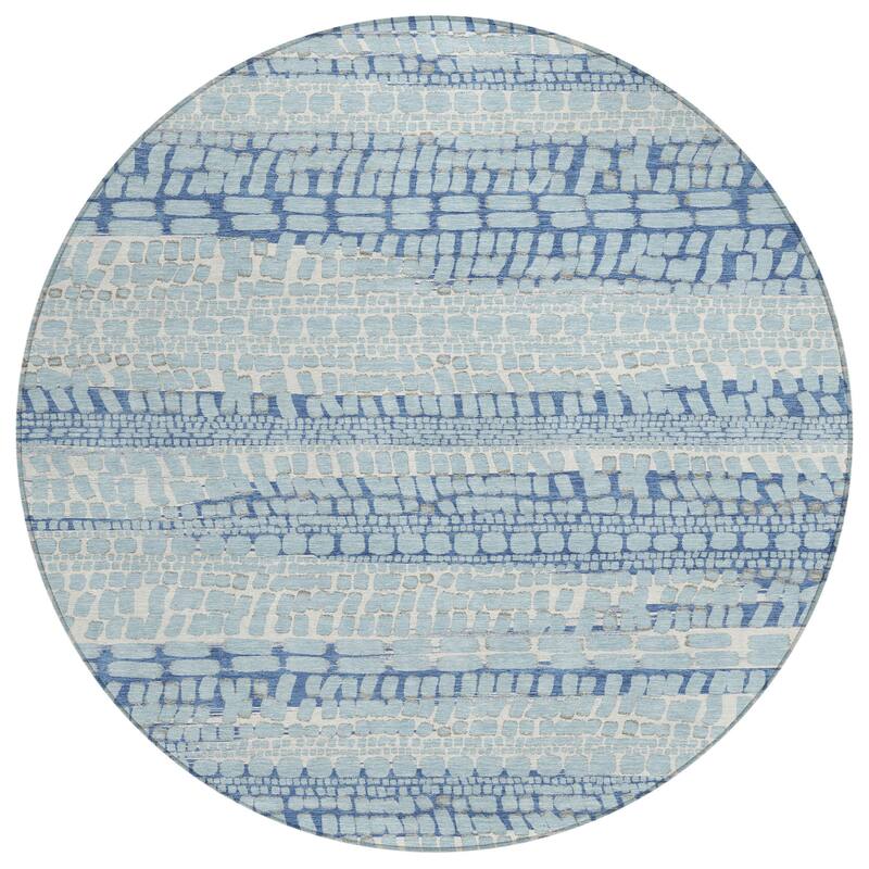 Machine Washable Indoor/ Outdoor Modern Winfield Chantille Rug