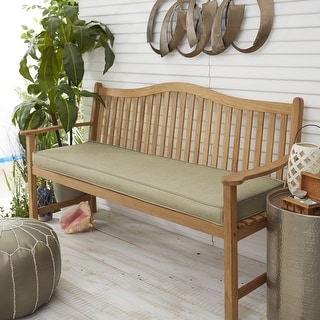 Beige Corded Indoor/ Outdoor Bench Cushion - On Sale - Bed Bath ...