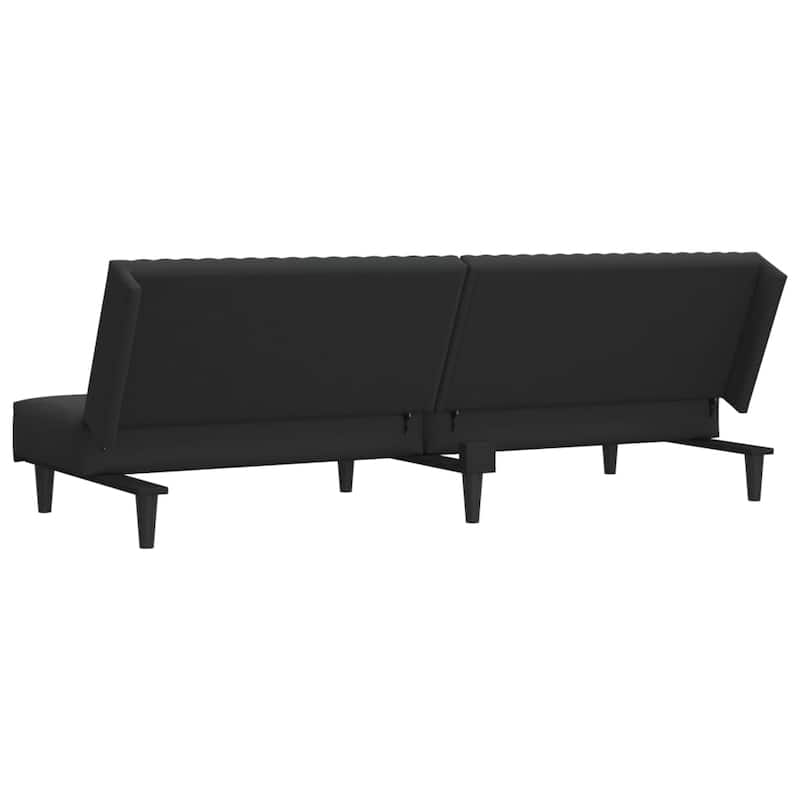 vidaXL 2-Seater Sofa Bed multicolor Velvet - 78.7" x 33.3" x 27.2"