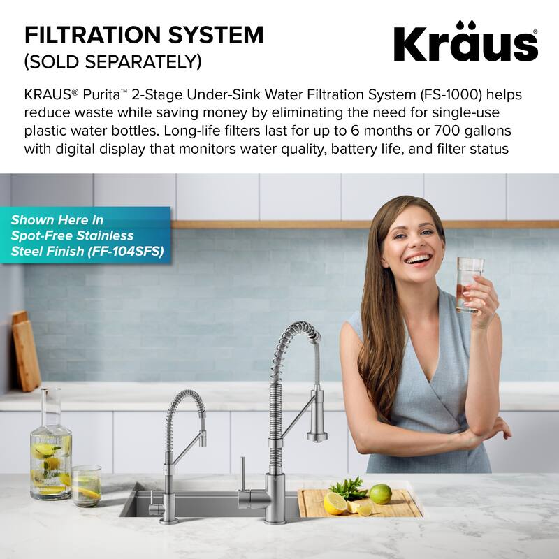 Kraus Bolden 1-Handle Drinking Water Dispenser Beverage Kitchen Faucet