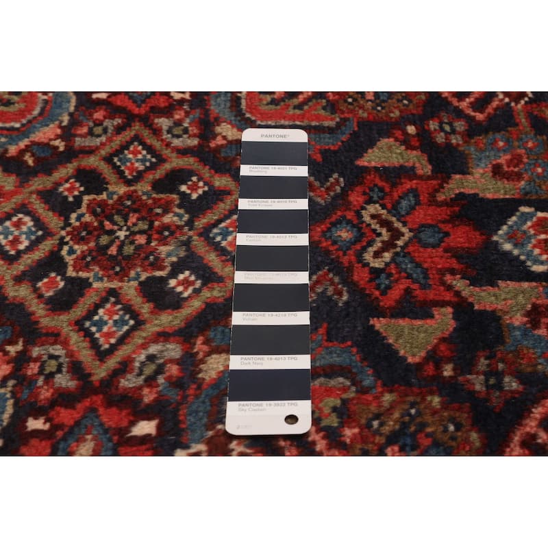 ECARPETGALLERY Hand-knotted Andelz Navy Wool Rug - 3'5 x 12'8
