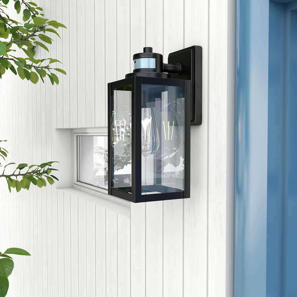 4Pack-1 Light Outdoor Wall Light Motion Sensor - 5"x6.61"x12.64"