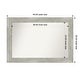 preview thumbnail 17 of 119, Dove Greywash Framed Non-Beveled Custom Wall Mirror, Bathroom Vanity Mirror Outer Size: 44 x 30