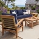 preview thumbnail 18 of 36, Cambridge Casual Carmel 5-Piece Teak Patio Conversation Set